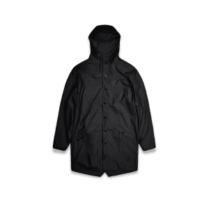 giacca antipioggia lunga unisex nera